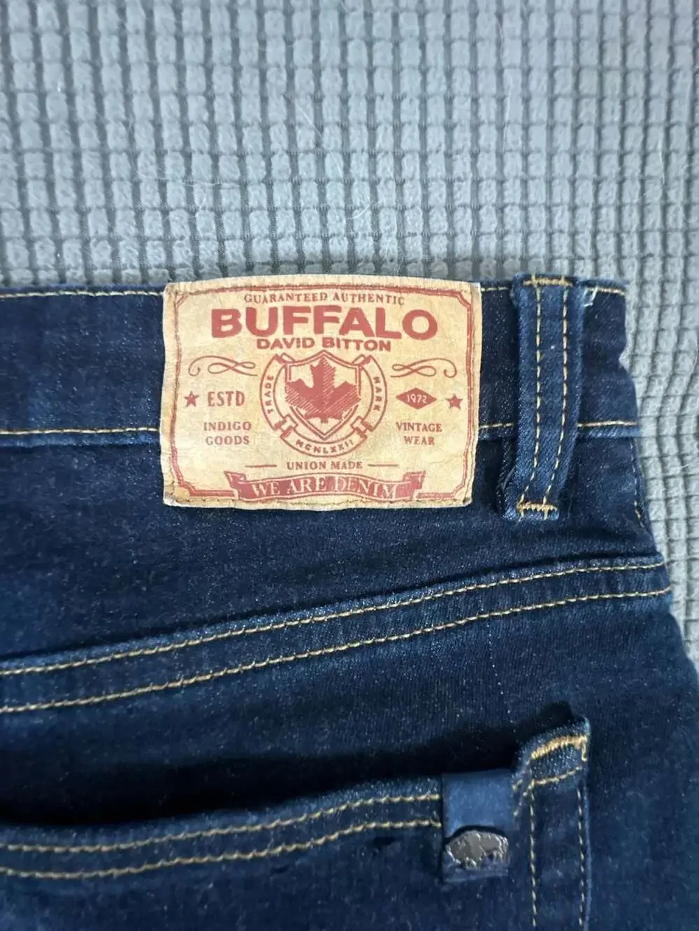 Buffalo David Bitton Ash Slim Fit Jeans Dark Wash Size 33x32